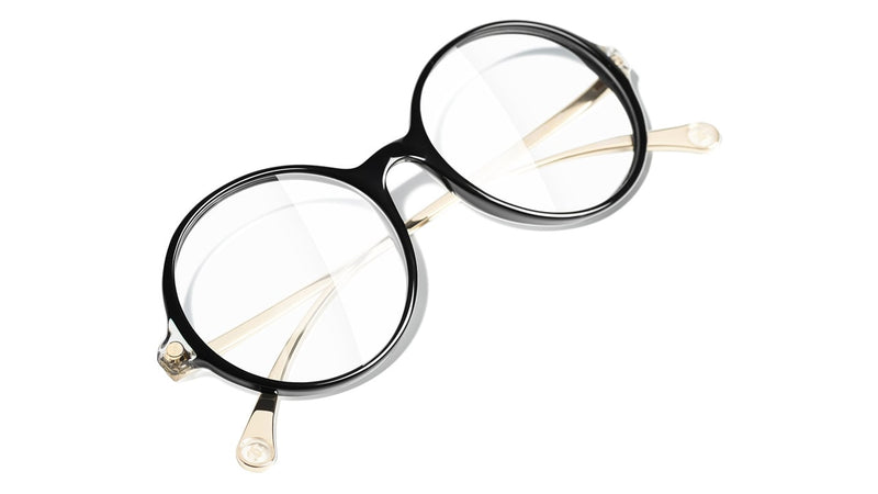 chanel eyeglasses gold frame