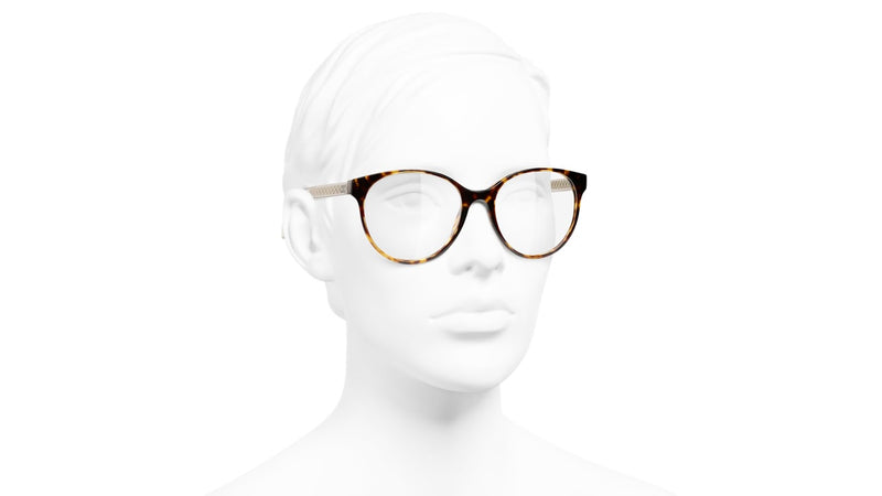 Chanel Butterfly Eyeglasses - Acetate, Dark Tortoise - UV Protected - Women's Sunglasses - 3431B C714