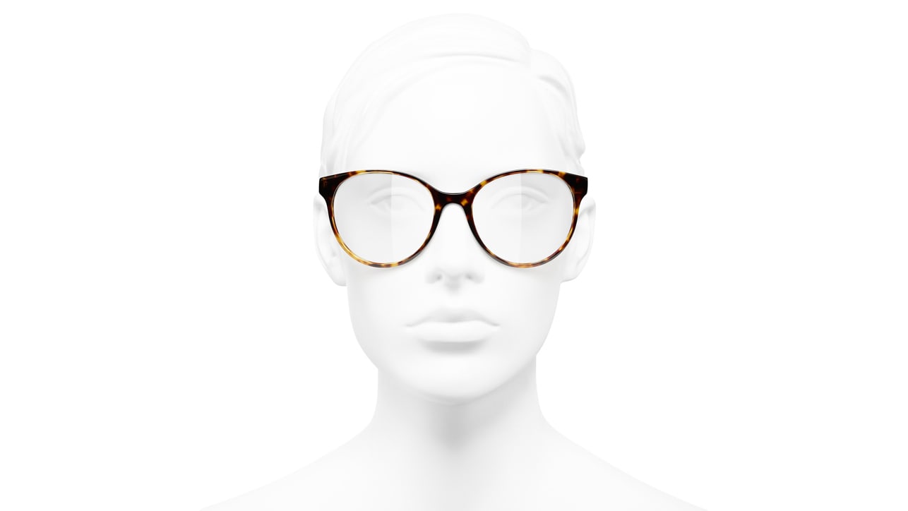 Chanel Womens Designer Eyeglasses 3264Q in Tortoise (1498)