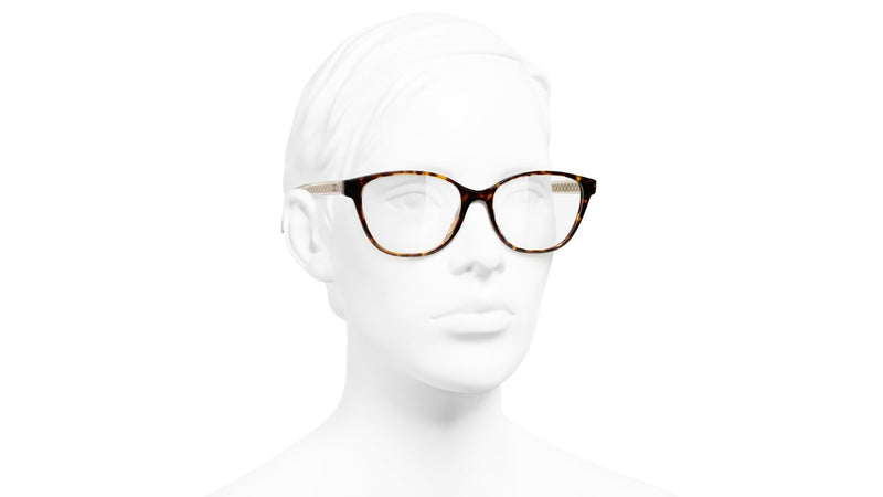 Chanel 3402 C714 Dark Tortoise Glasses | Buy Online | PRETAVOIR - US