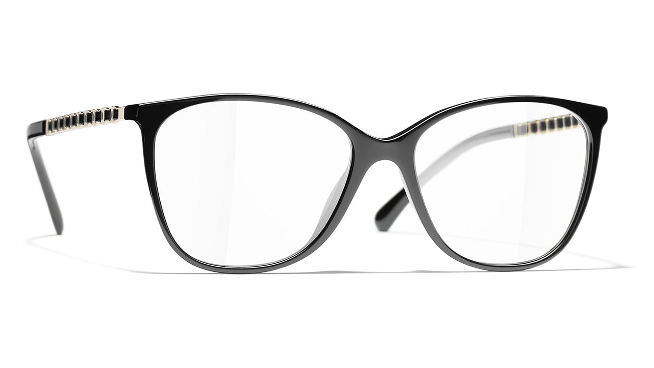 Chanel 3408Q C622 Black Glasses | Buy Online | PRETAVOIR - US