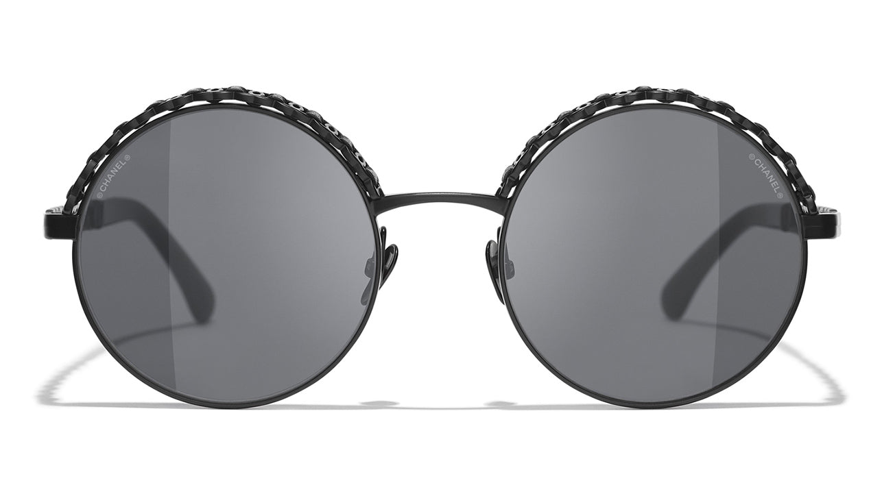 Chanel 4265 C101/S4 Round Sunglasses Black 53mm