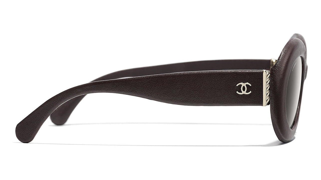 Black Chanel Sunglasses with denim covered side... - Depop