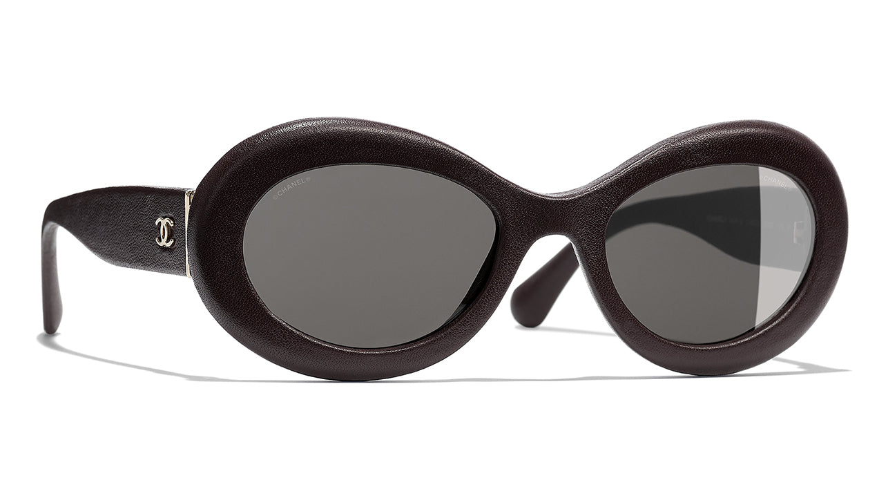 Chanel 5404Q 1460/3 Brown Round Sunglasses