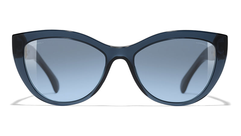 Chanel 5409 C508/S2 Blue Cat Eye Sunglasses