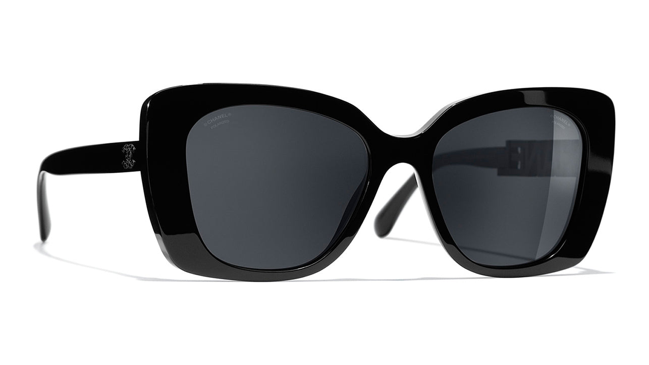 Chanel 6046 Stingray Sunglasses Black