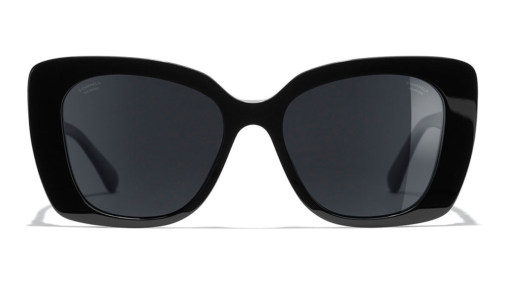 black chanel square sunglasses vintage