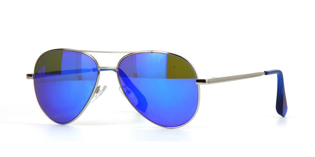 Cutler and Gross 0740 Aviator Deep Blue Mirror Sunglasses