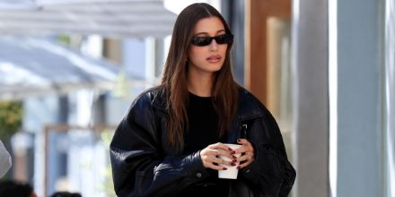 Saint Laurent Sun SL 557 Shade 001 - As Seen On Hailey Bieber & Rihanna