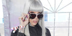 Porsche Design 8478 P White Frame - Dk Grey + Silver Lenses - As Seen On Kylie Jenner & Khloe Kardashian