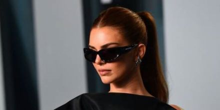 Kendall Jenner Balenciaga Swift Oval Sunglasses