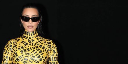 Kim Kardashian Balenciaga Swift Oval Sunglasses