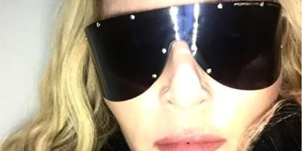 Porsche Design 8479 B S2 Large Silver Wraparound Frame - As Seen On Lady Gaga & Angie Katsanevas