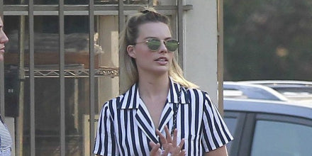 Ray-Ban RB3548N 001/30 Hexagonal Gold with Flat Lens - As Seen On Margot Robbie & Jackson Wang
