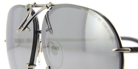 Porsche Design 8478 M Silver Frame - Pink + Silver Grey Lenses
