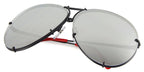 Porsche Design 8478 R VisionDrive Black Frame - Green Polar XTR + Silver Lenses