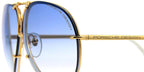 Porsche Design 8478 W Gold Frame - Grad Blue + Brown Lenses - As Seen On Shaughna Phillips & CeeLo Green