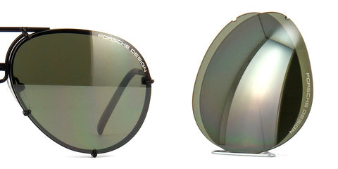 Porsche Design P8478 Lens Set - D V656 Green Mirror Lenses