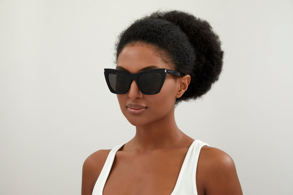 Saint Laurent Sun SL 214 Kate 001 - As Seen On Charlize Theron & Olivia Attwood