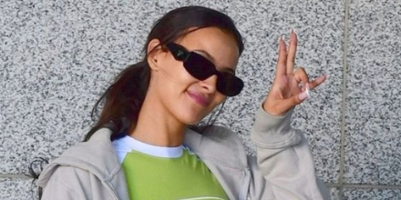 Maya Jama Prada PR 17WS 1AB5S0 Symbole Sunglasses