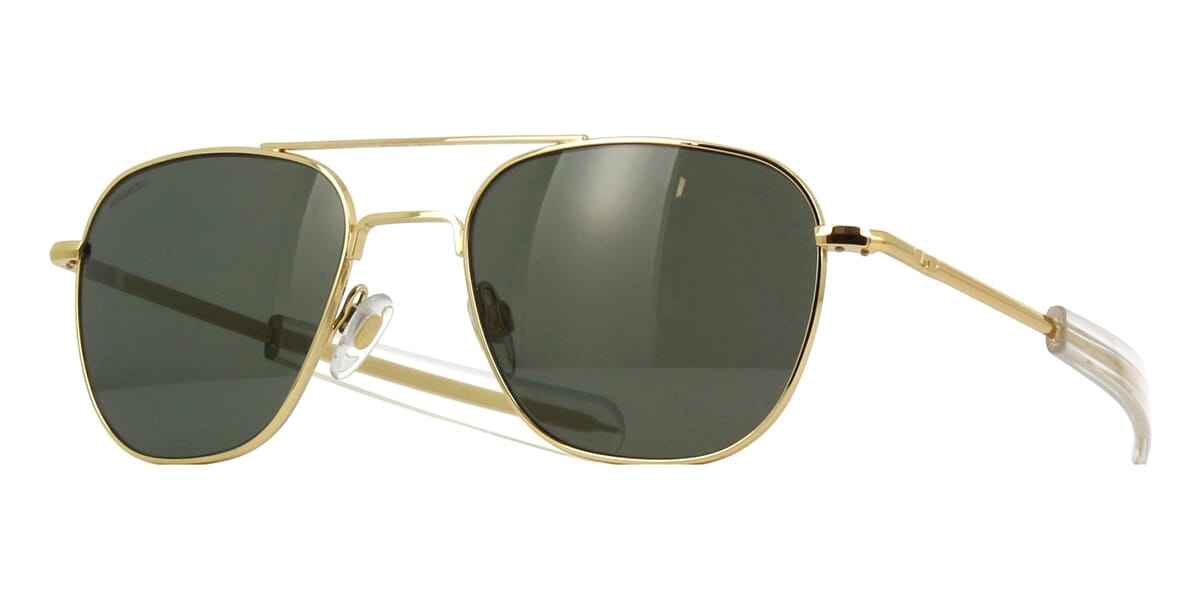 American Optical Original Pilot C1 BT CL GNG-P Gold 23K Polarised Sunglasses  - US