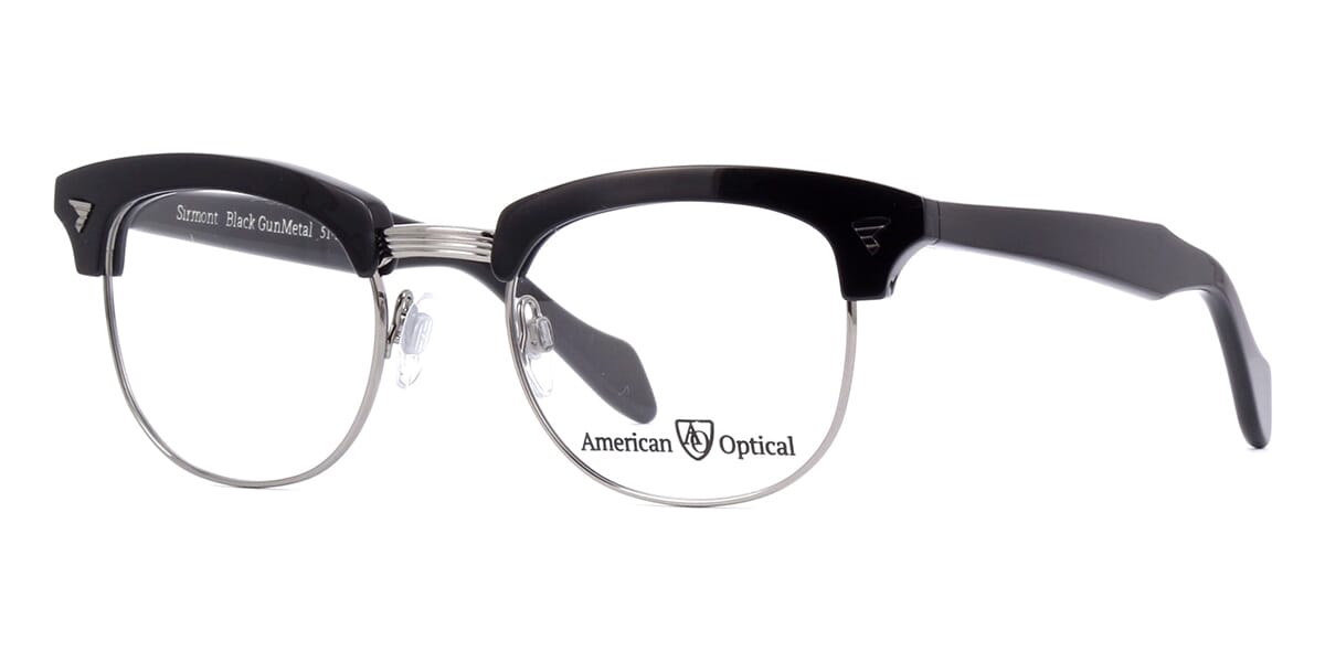 American Optical Sirmont C1 ST FRO Black Gunmetal - As Seen On Malcolm X
