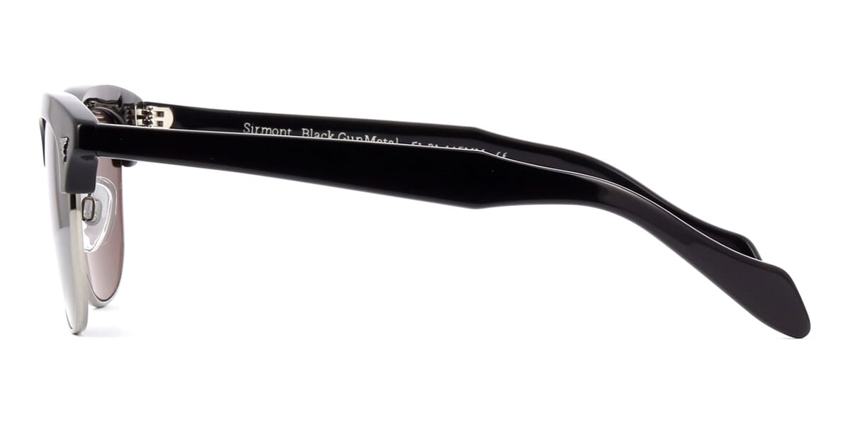 American Optical Sirmont Sunglasses Grey Lens / Black Gunmetal Polarized Nylon