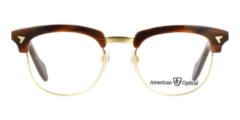 American Optical Sirmont C2 ST FO Chocolate Gold Glasses