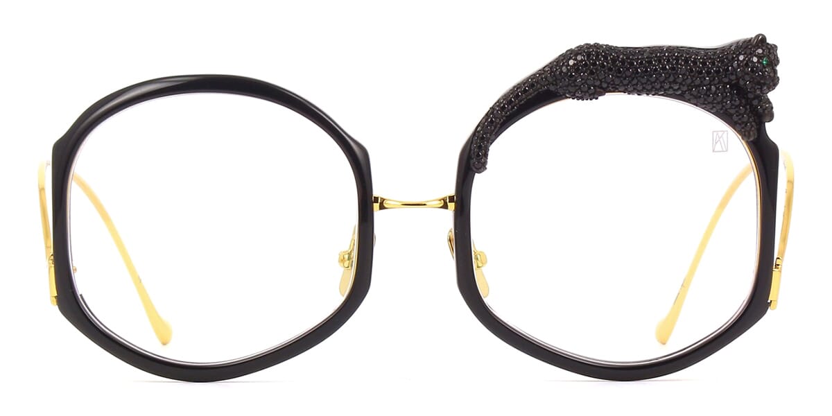 Anna-Karin Karlsson Rose et le Reve Optical Black Crystal Limited Edition Glasses