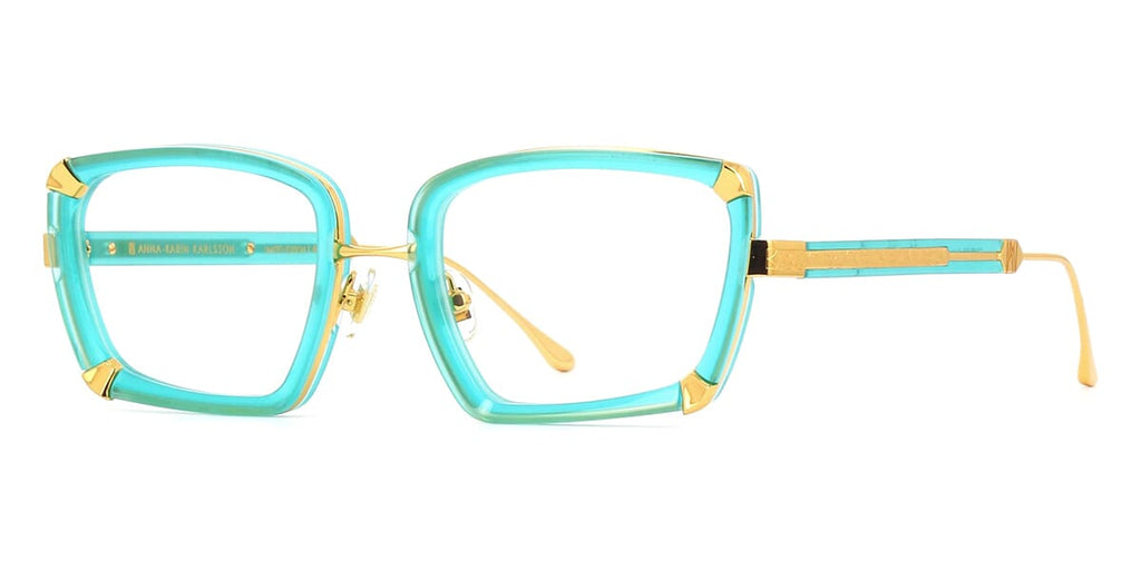 Anna-Karin Karlsson Silver Moon Turquoise Limited 1st Edition Glasses
