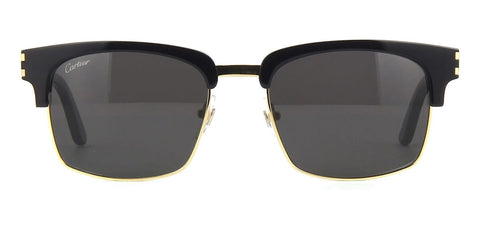 Cartier CT0132S 001 Black and Gold Sunglasses