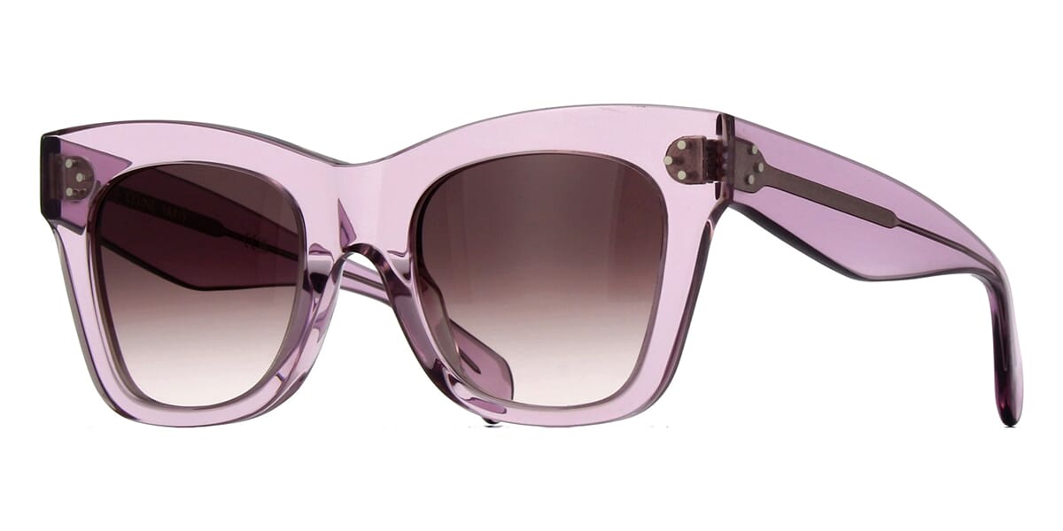 CELINE Catherine CL4004IN 78Z Purple Crystal Square Sunglasses