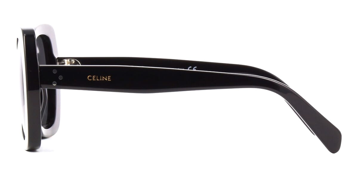 CELINE CL40188I 01A Black Square Sunglasses With Grey Lenses - US