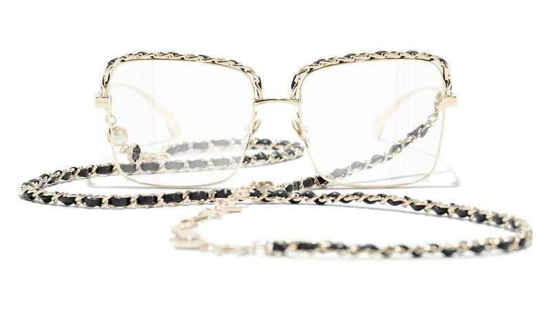 chanel black and white glasses