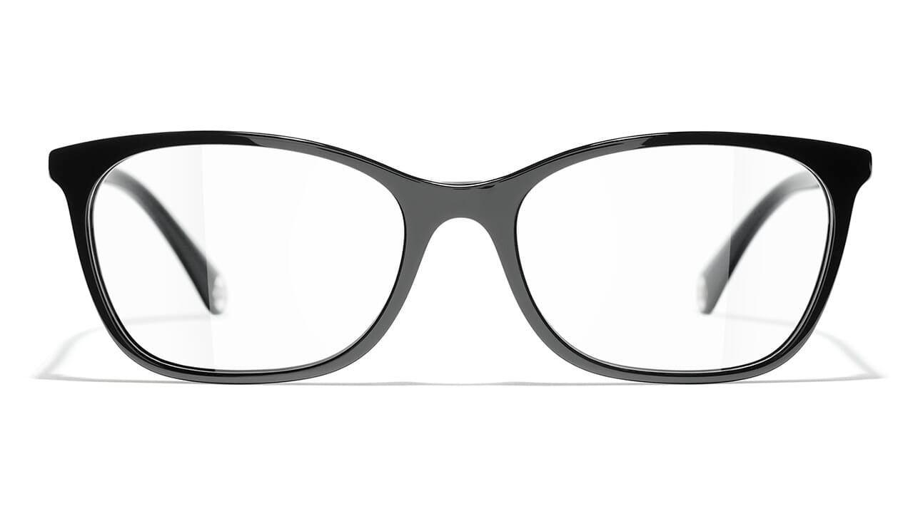 CHANEL Acetate CC Eyeglass Frames 3282 Black 69664