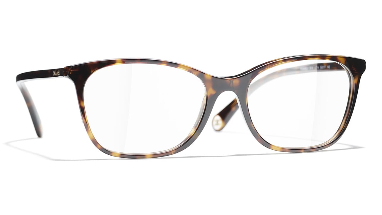 Authentic Chanel Glasses 3145 c.1087 Brown Charm 50mm Frames