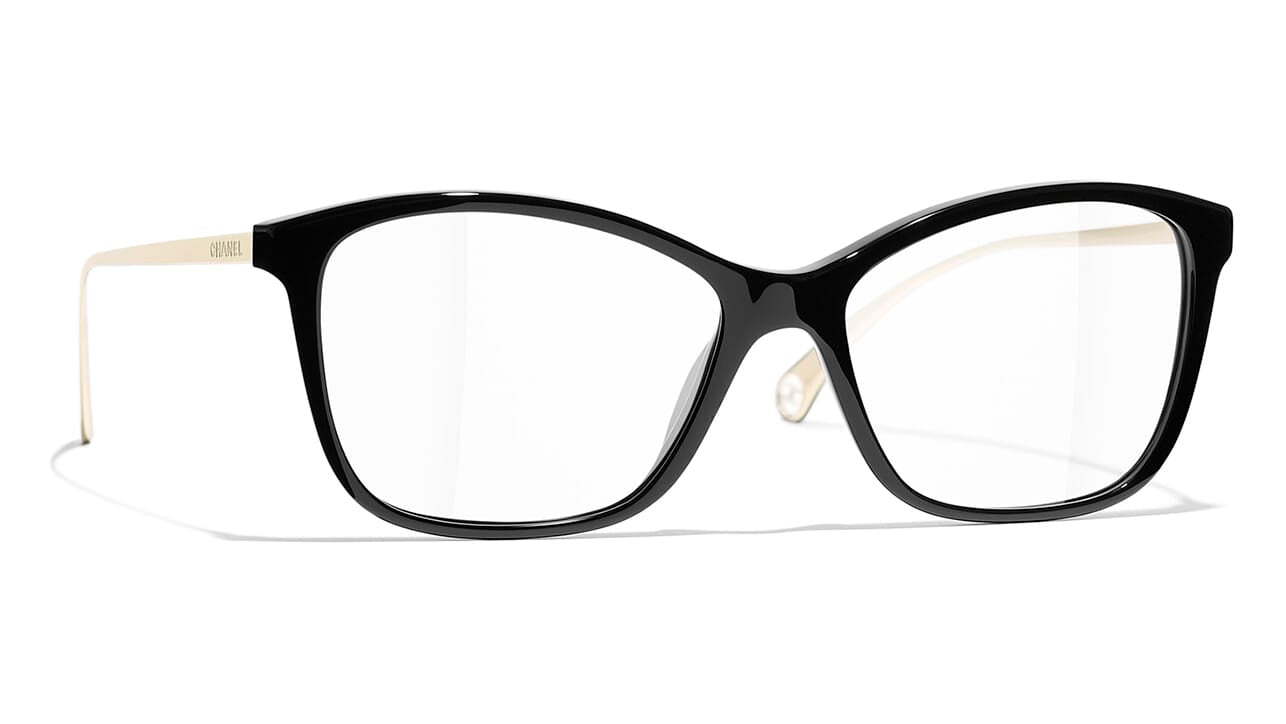 Chanel 3441QH Glasses Green Square Women