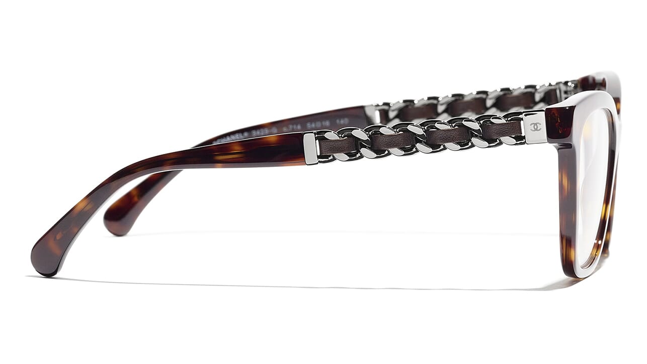 CHANEL Rimless Shield Chain Sunglasses 4160-Q Black 86084 | FASHIONPHILE