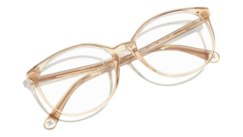 Chanel clear hotsell frame glasses