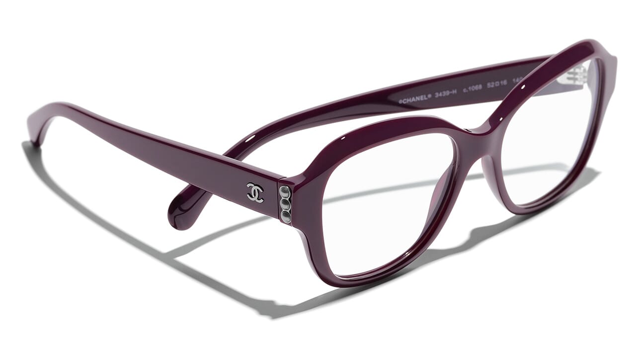 Chanel 3435Q Glasses (Black - Square - Women)