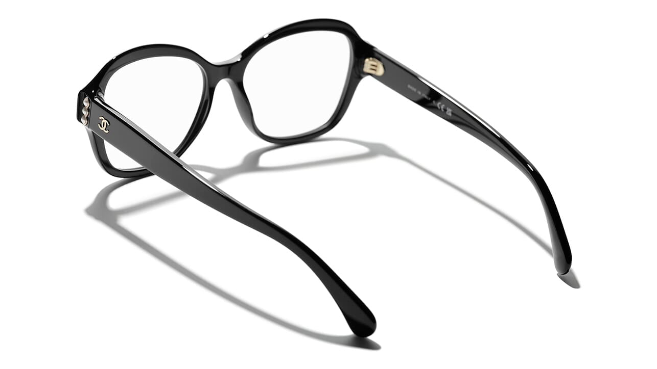 Chanel 3443 Glasses Black Square Women