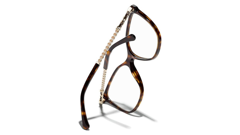 Chanel 3410-C714 Square Eyeglasses Optical Cateyes