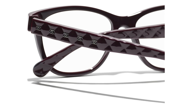CHANEL Square Eyeglasses (Ref: 3429Q C888, Ref: 3429Q C714, Ref: 3429Q  C622, Ref: 3429Q 1462)