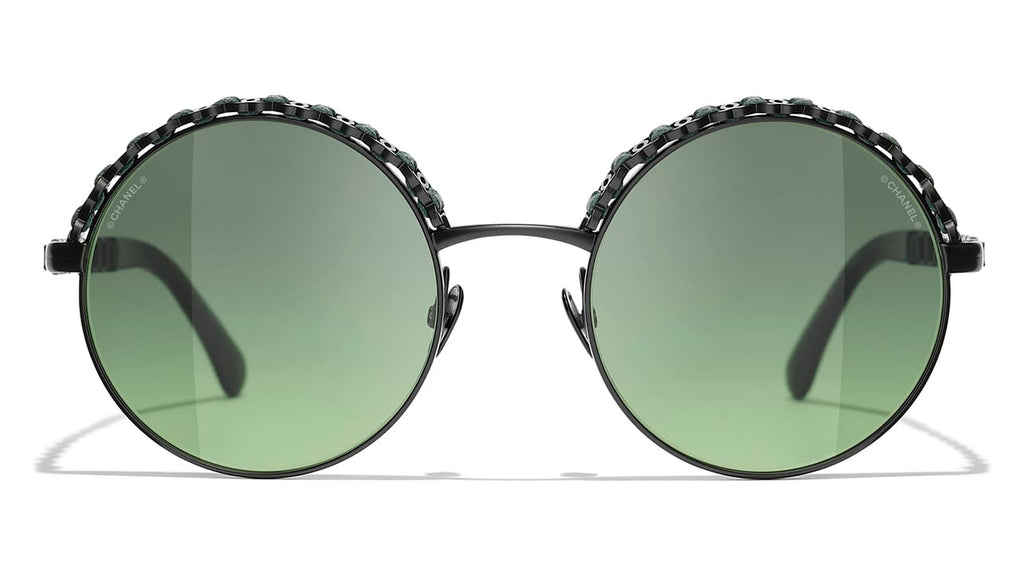 chanel round pearl sunglasses