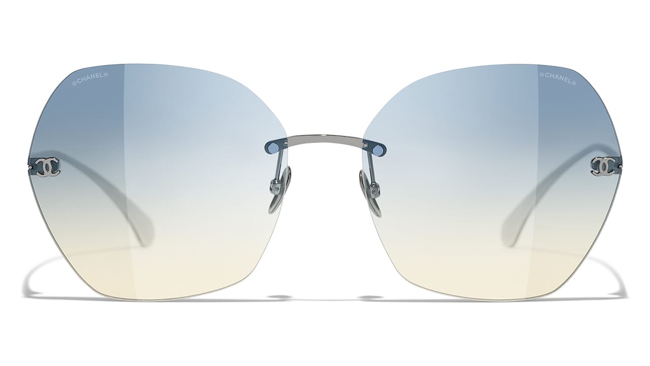 Chanel 4271T C108/79 Square Sunglasses Silver 61mm