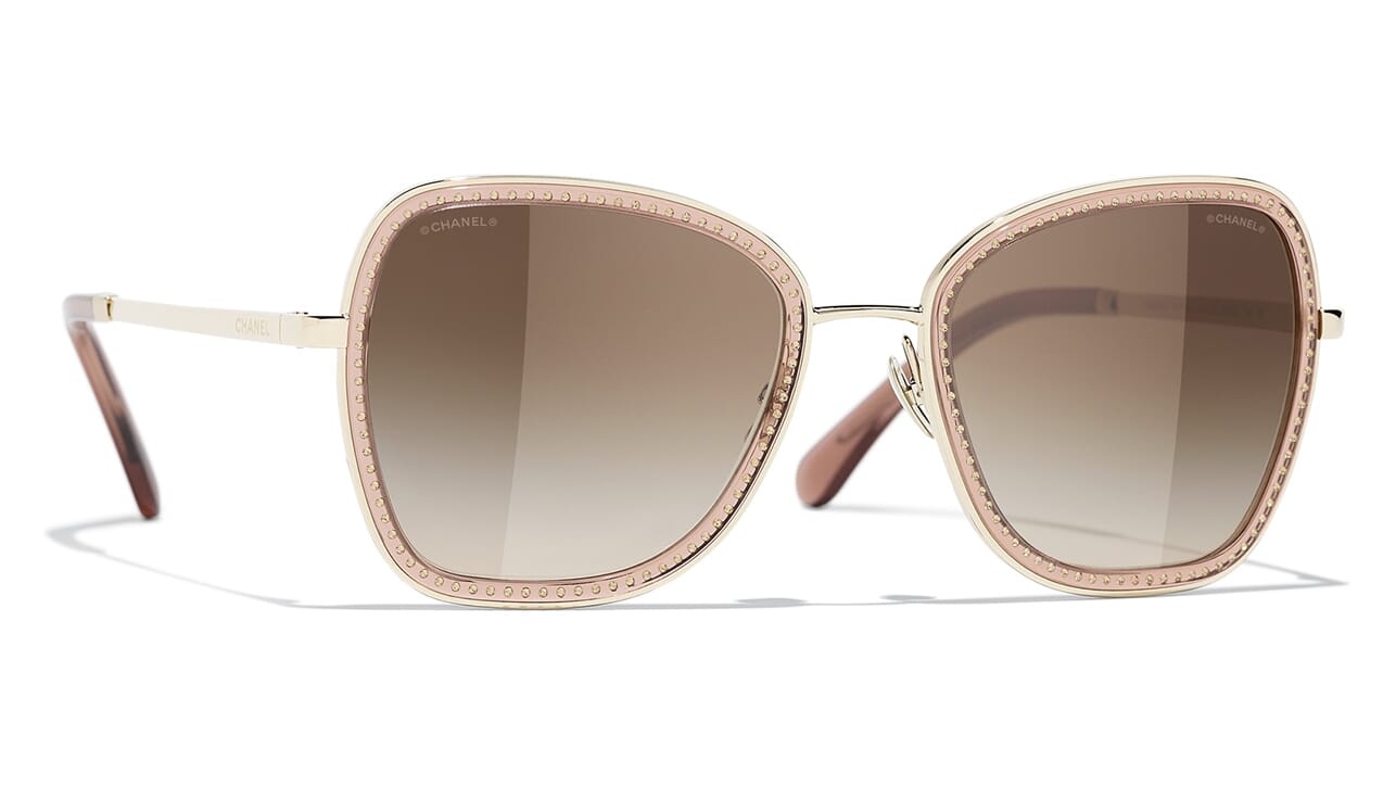 Gold chanel sunglasses Clearance