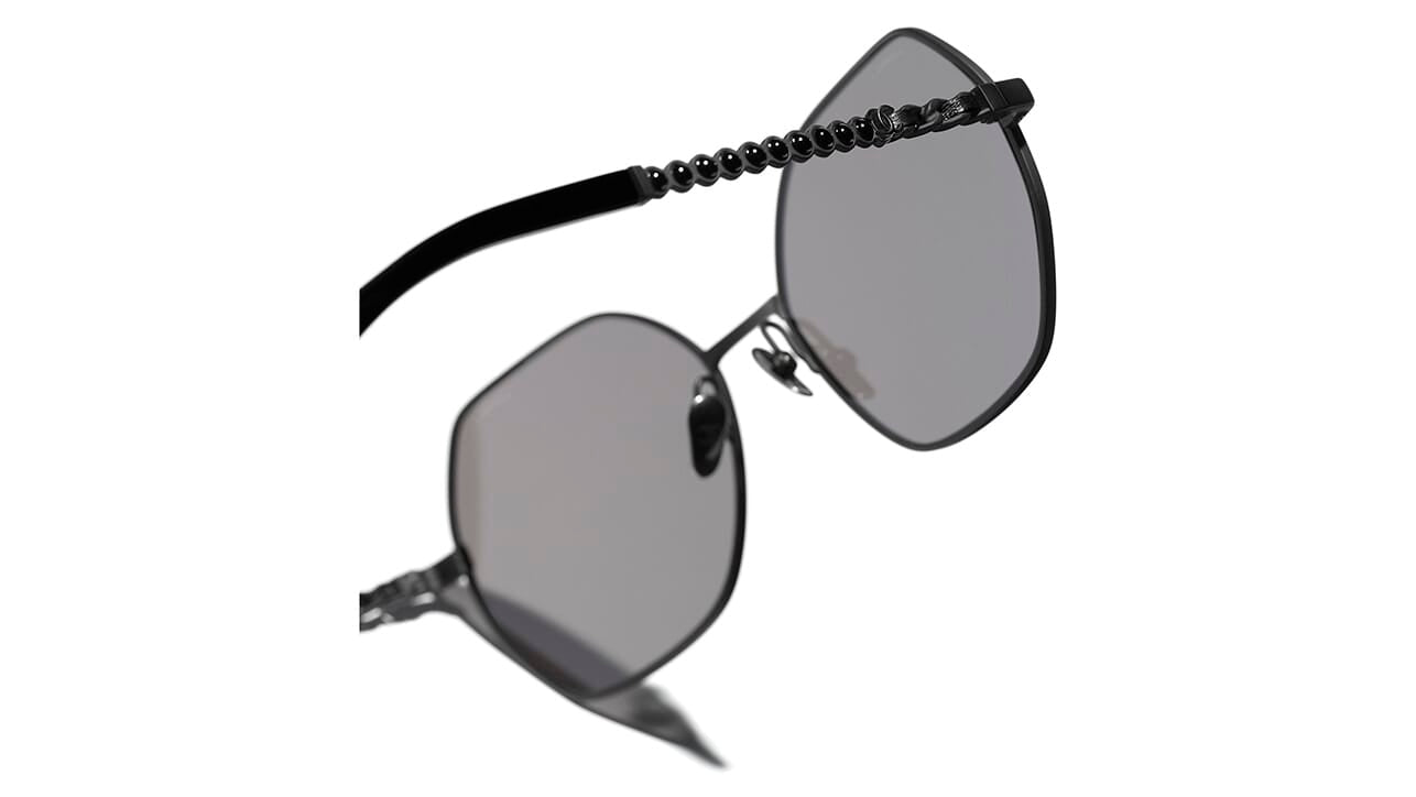 CHANEL CHANEL sunglasses eyewear 5124 755/11 Plastic Black White