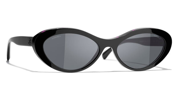 Sunglasses CHANEL CH5486 C622/S4 56-17 Black in stock