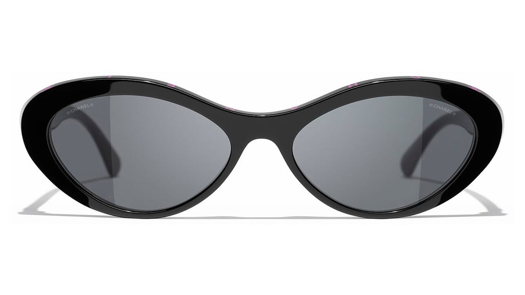 CHANEL, Accessories, Chanel Cat Eye Sunglasses Black Beige Brown Chanel  Eyewear 545