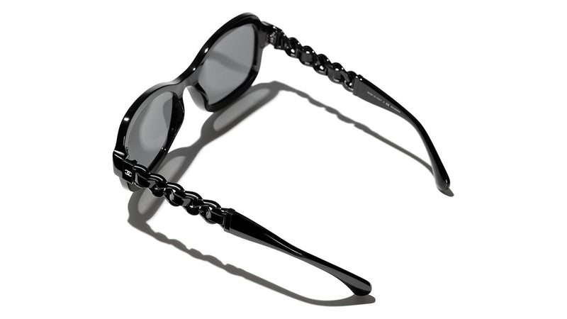 chanel sunglasses chain side
